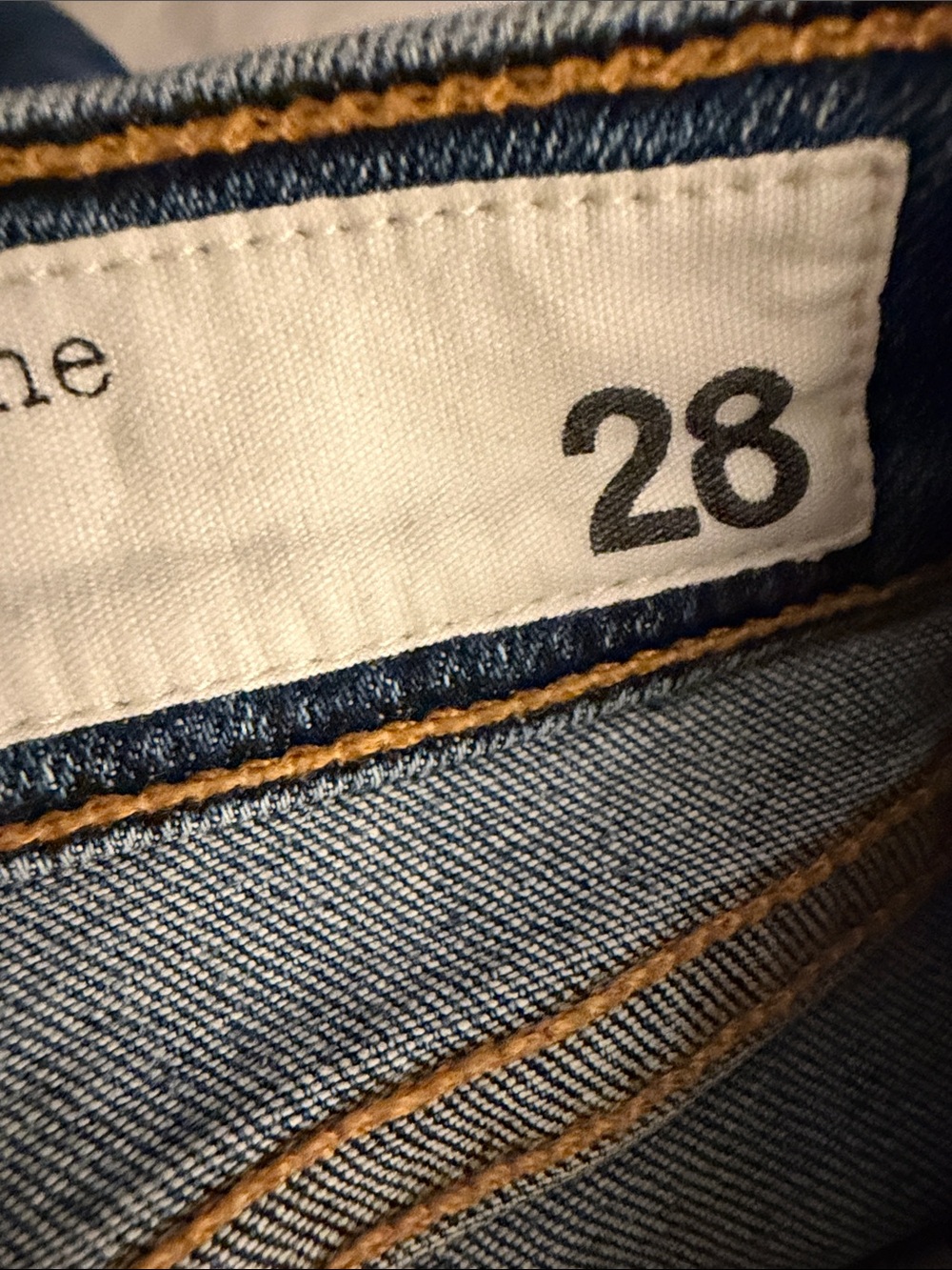 RAG & BONE Skinny Slim Distressed Blue Jeans 28 Raw Hem Ankle Crop Low Mid Rise - Picture 5 of 7